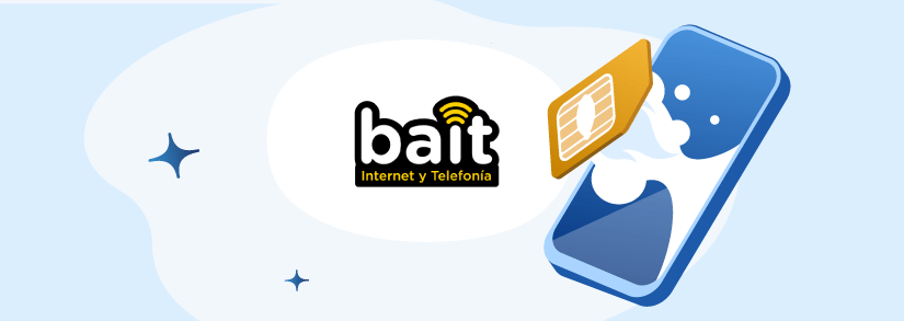 SIM card BAit Internet y telefonía, portabilidad, recargar saldo BAIT