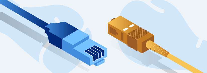 Comparativa entre Internet ADSL e Internet de fibra óptica